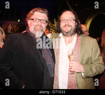 TV-Köche "Hairy Bikers" aka Simon King und David Myers 2012 Orion Autoren Party im Londoner Natural History Museum, Stockfoto