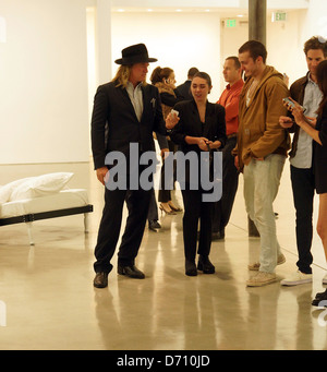 Val Kilmer Prominente besuchen die Urs Fischer: Betten & Problem Gemälde Ausstellung in der Gagosian Gallery in Beverly Hills Stockfoto
