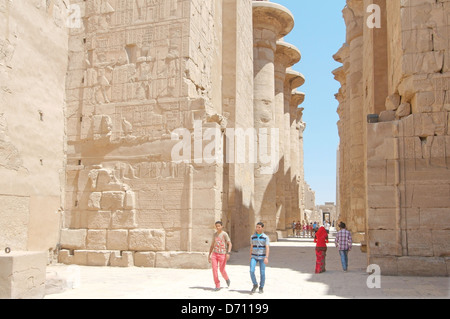 Tempelkomplex von Karnak, Luxor (Theben), Ägypten, Afrika Stockfoto