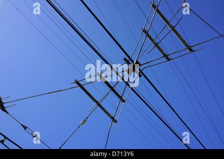 Zug-Kabel Stockfoto