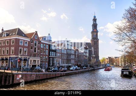 Amsterdam, Prinsengracht, Anne-Frank-Haus, Nordholland, Niederlande Stockfoto