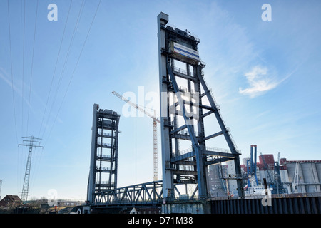 Rethe-Hebe-Brücke in Wilhelms Burg, Hamburg, Deutschland, Europa Stockfoto