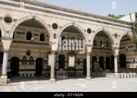 Azem Palast (Bait Al-'Azem), eine alte osmanische Residenz in Damaskus, Syrien. Jetzt das Museum der Volkskunst und Tradition Stockfoto