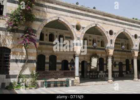 Azem Palast (Bait Al-'Azem), eine alte osmanische Residenz in Damaskus, Syrien. Jetzt das Museum der Volkskunst und Tradition Stockfoto