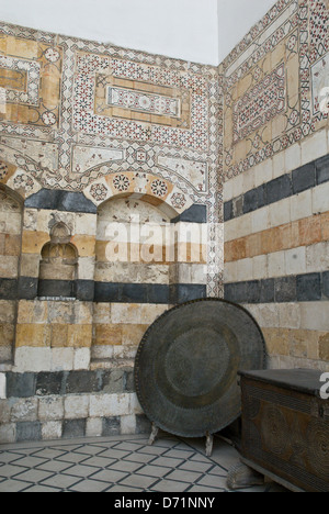 Damaskus, Syrien. Azem Palast (Bait Al-'Azem), jetzt das Museum der Volkskunst und Tradition. Stockfoto