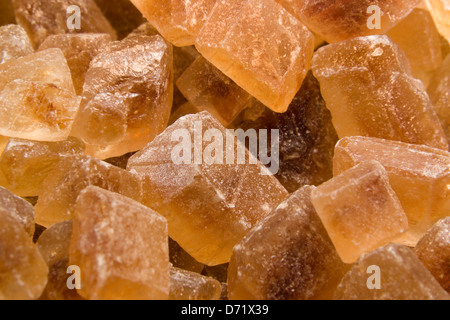 abstrakte Essen Thema zeigt einen braunen Rock-Zucker-detail Stockfoto