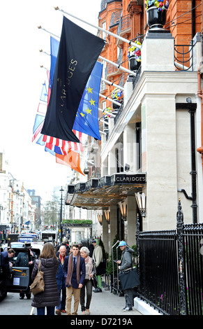 Das Claridge Hotel in Mayfair London W1 Stockfoto