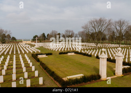 Kanadische Friedhof der zweite Weltkrieg (1939-1945) in Beny-Sur-Mer, Normandie, Frankreich Stockfoto