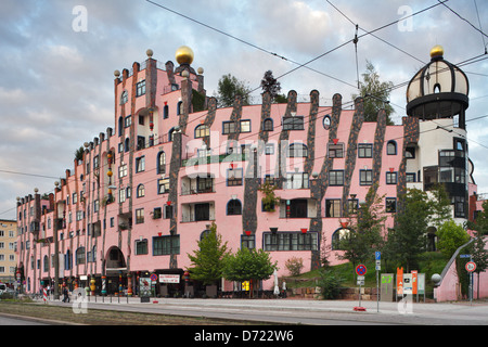 Magdeburg, Deutschland, Gr √ º Ne Zitadelle von Hundertwasser entworfen Stockfoto