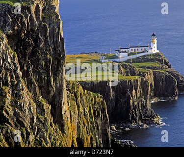 Gb - Schottland: neist Point Lighthouse auf die Isle of Skye Stockfoto