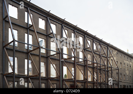 Berlin, Deutschland, Fassade eines abgerissenen Altbaus Stockfoto