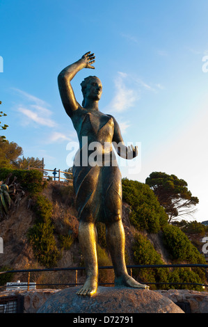 Monumento a la Mujer Marinera, Lloret de Mar, Girona, Katalonien, Spanien Stockfoto