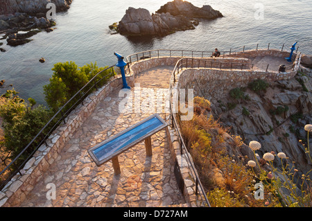 Cami de Ronda Costa Catalana Lloret de Mar, Girona, Katalonien, Spanien Stockfoto