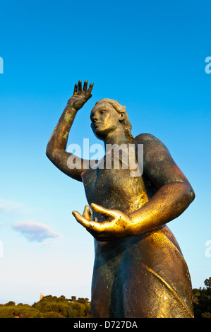 Monumento a la Mujer Marinera, Lloret de Mar, Girona, Katalonien, Spanien Stockfoto