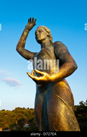 Monumento a la Mujer Marinera, Lloret de Mar, Girona, Katalonien, Spanien Stockfoto