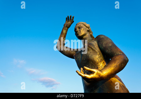 Monumento a la Mujer Marinera, Lloret de Mar, Girona, Katalonien, Spanien Stockfoto