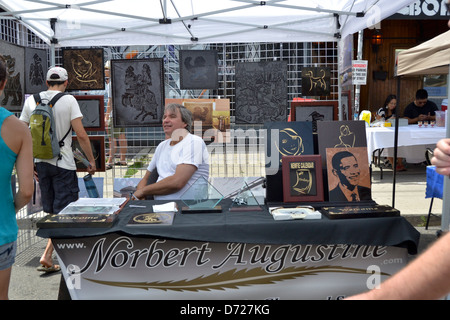 Kensington Market ist eine markante multikulturelle Nachbarschaft in Downtown Toronto, Ontario, Kanada. Stockfoto