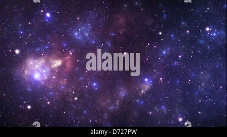 Deep Space-Galaxie Stockfoto