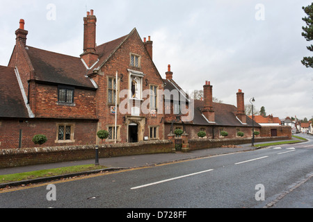 Traditionelle Armenhäuser in dem Dorf Bray in Berkshire, sind die Gebäude Grade 1 aufgeführt. Stockfoto