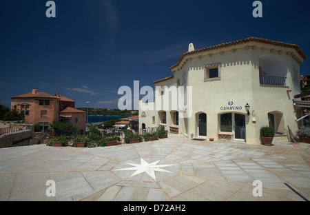 Porto Cervo, Italien, ein kleiner Ort an der Promenade du Port Stockfoto