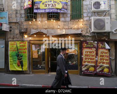 Meah Shearim, chassidischen ultra-orthodoxen jüdischen Viertel von Jerusalem Stockfoto