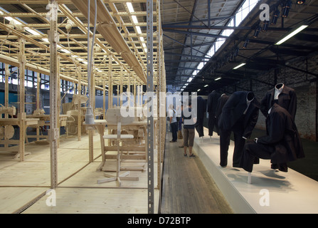 Kassel, Hessen, Documenta (13): die Installation Nähen Zimmer von Istvan Csákány Stockfoto