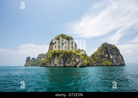 Abenteuer-Tourismus auf Koh Hong Strand in Krabi, Thailand Stockfoto