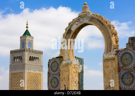 Große Moschee-Komplex, Sidi Bou Said, Tunis, Tunesien Stockfoto