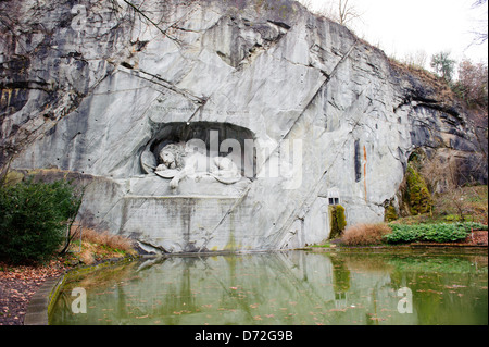 Löwe von Luzern Stockfoto