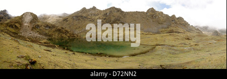 Berglandschaft in Lares Tal, Cusco, Peru Stockfoto