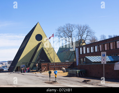 Die Norwegian maritime Museum und das Fram-Museum in Bygdøy, Oslo hat die Exploration Schiff von Nansen und Amundsen verwendet Stockfoto