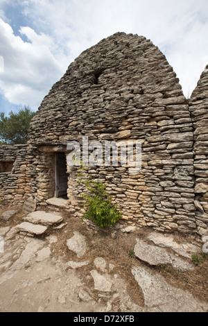 Gordes, Frankreich, Steinhuetten der Open Air Museum-Le Village des Bories- Stockfoto