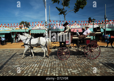 Feria de Abril, Sevilla, Spanien. Stockfoto