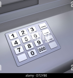ATM Maschine Tastatur Stockfoto