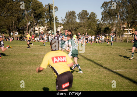 Schiedsrichter linienrichter der Australian Rugby League Match in Sydney Stockfoto