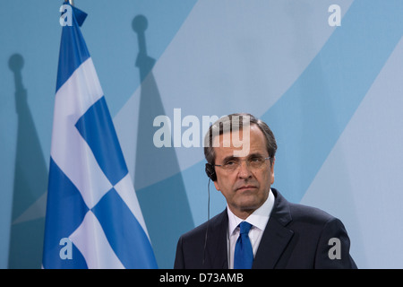 Berlin, Deutschland, Andonis Samaras, Premierminister von Griechenland Stockfoto