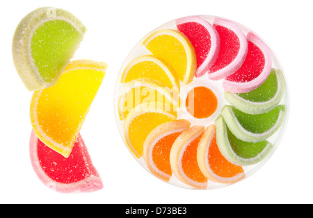 zähe Gummibärchen Bonbons mit Fruchtgeschmack Stockfoto