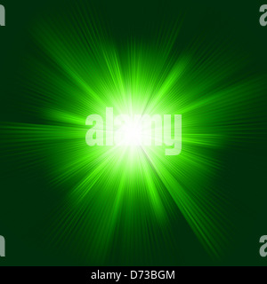 Grüne Farbenentwurf mit einem Stoß Stockfoto