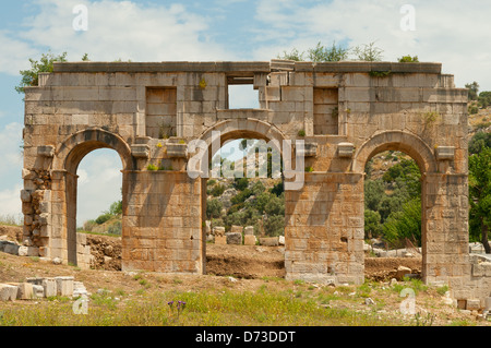 Triumphbogen in Patara, Antalya, Türkei Stockfoto