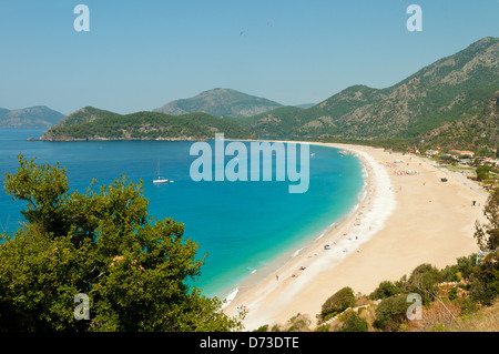 Ölüdeniz Beach, in der Nähe von Fethiye, Türkei Stockfoto