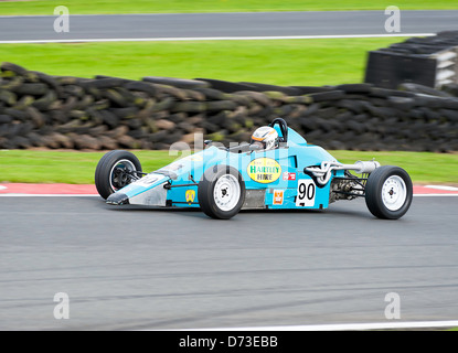 Van Dieman RF90 Formel Ford 1600 Rennwagen beim Rennen in Oulton Park Motor Racing Circuit Cheshire England Vereinigtes Königreich UK Stockfoto