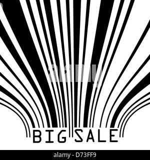 Big Sale Barcodes aller Daten ist fiktiv Stockfoto