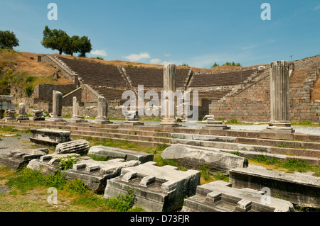 Römisches Theater, Asclepion, Bergama, Anatolien, Türkei Stockfoto
