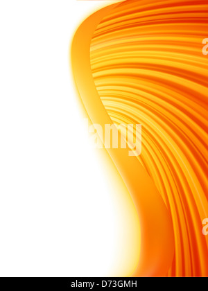 Orange rot-weißen abstrakten Welle platzen Stockfoto
