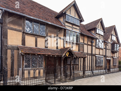 Shakespeares Geburtsort Stratford-upon-Avon, Warwickshire, England, UK Stockfoto