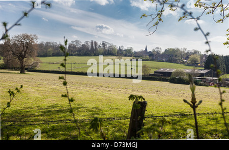 Britische Landschaft Blick, Borehamwood, Hertfordshire, England, UK Stockfoto