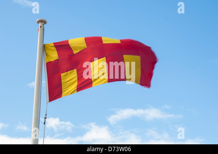 Northumberland Flagge Stockfoto