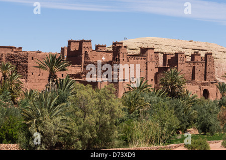 AIT Ben Haddou, in der Nähe von Ouarzazate, Marokko - historisches Dorf, Fort, legen Casbah und Film. UNESCO-Weltkulturerbe. Stockfoto