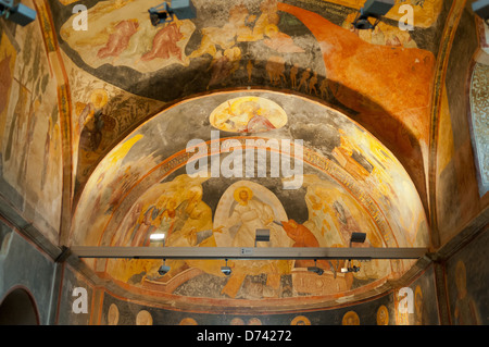 Fresken in der Kirche von Chora, Edirnekapi, Istanbul, Türkei Stockfoto