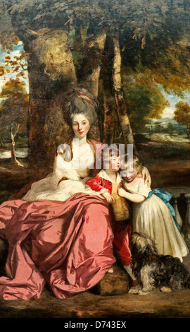 Lady Elizabeth Delme und ihre Kinder von Sir Joshua Reynolds Stockfoto